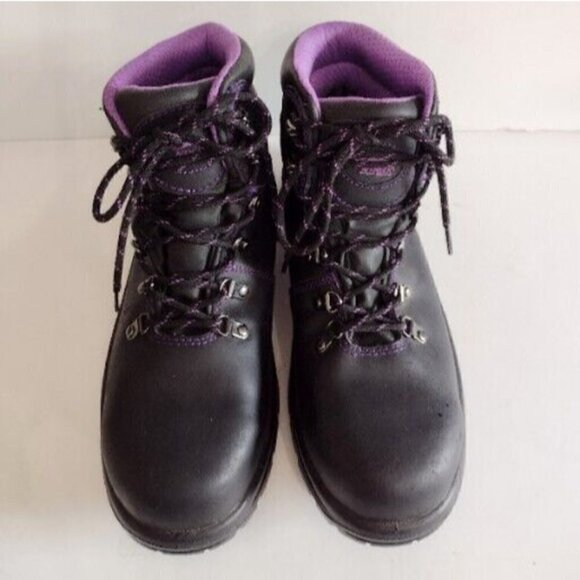 Avenger Work Boots A7124 Medium Steel Toe Black Leather Womens 11 - Picture 3 of 9